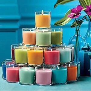 PARTYLITE Essential Jar Candles Votives, Tealights, 3 Wicks, all available New